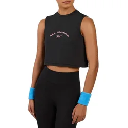 Maglietta Senza Maniche Lux Cropped Graphic Black M