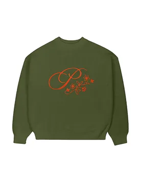 Prohibited Pullover BLOOM olive L - Prohibited - FashionsVida