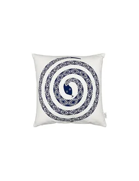 Cuscino Graphic Print Snake 40x40cm bianco - Vitra - FashionsVida