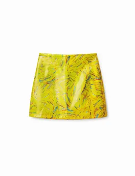 Mini-jupe ajustée arty YELLOW XL female - Desigual - FashionsVida