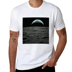 Apollo Earthrise over Moon T-Shirt t shirt man plain man t shirts high quality luxury brand T-Shirt