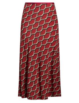 Midi-Rock Damen Ziegelrot 36,38 Damen
