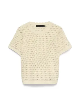 VMJAQUELINE SS O-NECK TOP BOO female - XS - FashionsVida