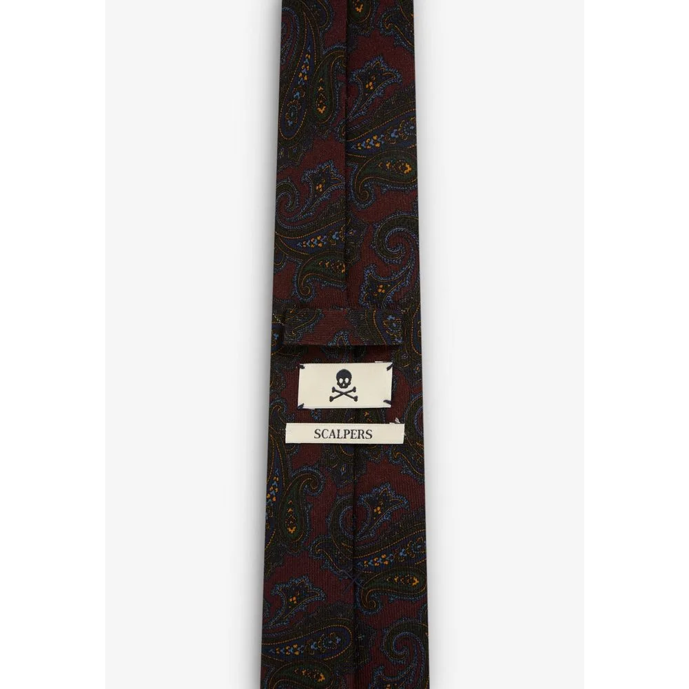 Corbata de lana con estampado paisley - Scalpers - FashionsVida