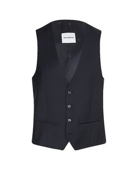 Chaleco de traje Slim Fit azul oscuro 110