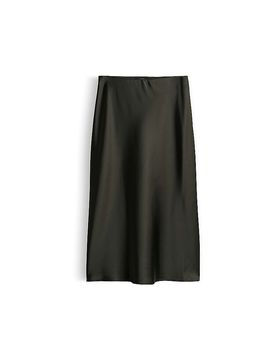 Midirock ODINI SLEEK dunkelgrün 36 damen