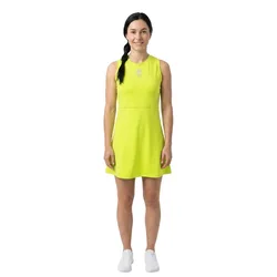 Floucy Sleeveless Dress Acid Lime S