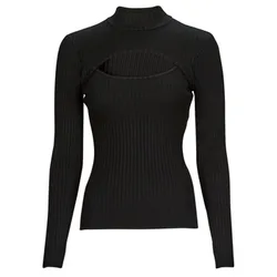 Pullover Ls Rib Cutout Swter Eu S;Eu M;Eu L Female
