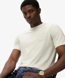Superdry Herren Lässiges Athletic T-shirt mit Prägung Dark Blue - Größe: M