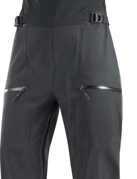 Wasserdichte Ski-Latzhose Absolute 3L Bib W Deep Black für Damen Größe S schwarz