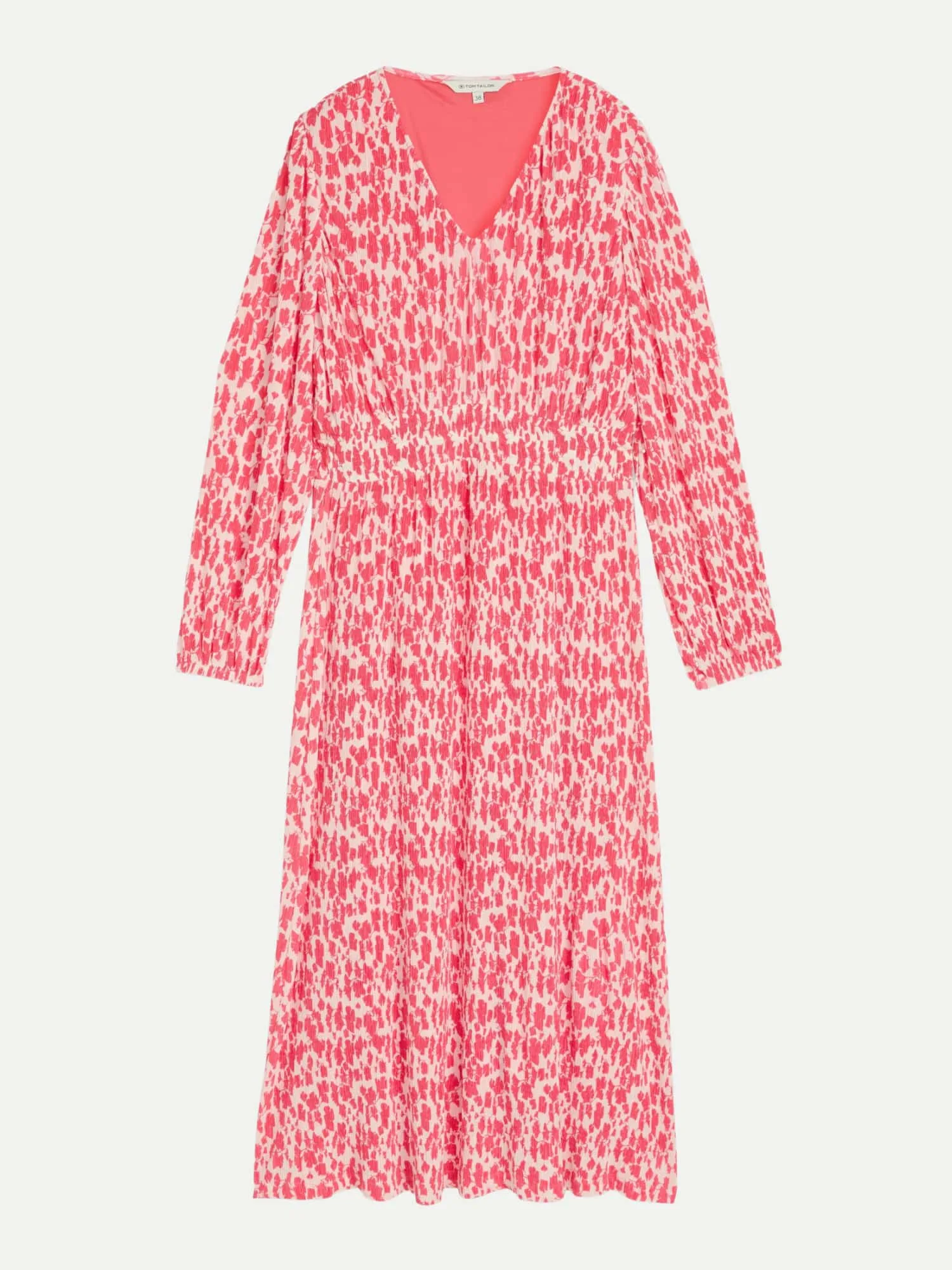 Kleid mit V-Ausschnitt Rosa 44 - Tom Tailor Casual - FashionsVida