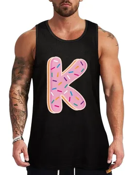 Donut letter K Tank Top Solid Tone Tank Top Simple Casual Everyday Wear - Aliexpress - FashionsVida