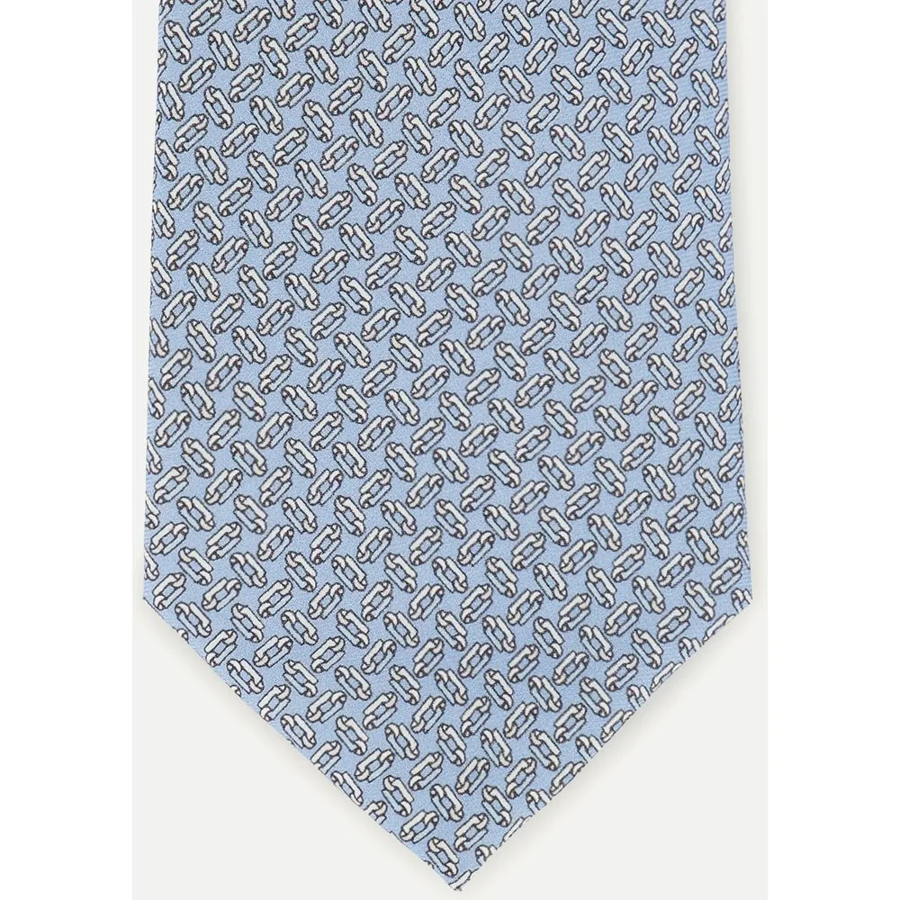 Corbata de colección antimanchas con estampado de eslabón - Dustin - FashionsVida