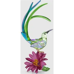 Figura decorativa Idyllia Ave Azucarera Y Flor De Cactus