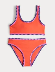 Piece Whipstitch Bikini (6-16 Yrs) Orange female