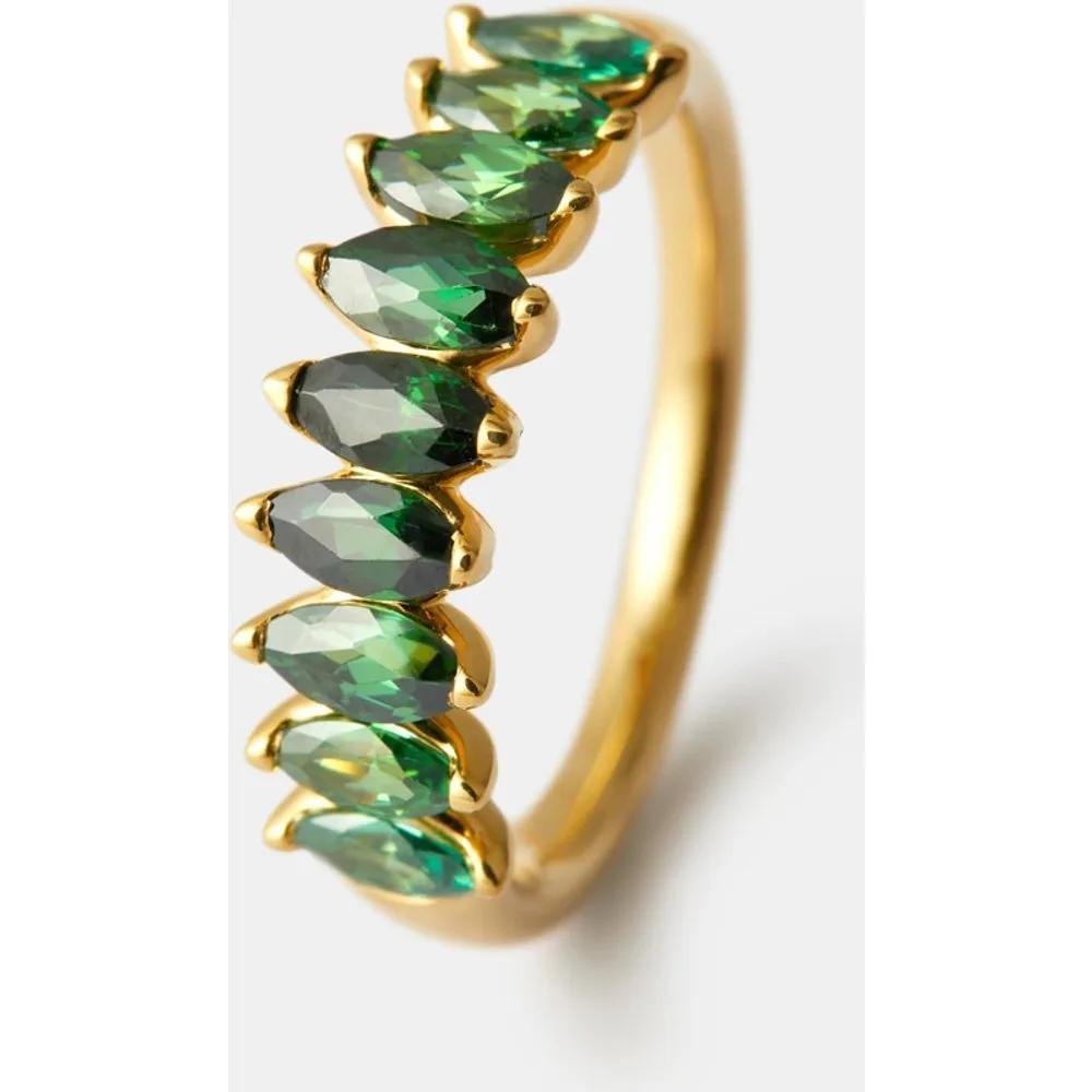 Anillo de oro con tsavorita - El Corte Inglés - FashionsVida