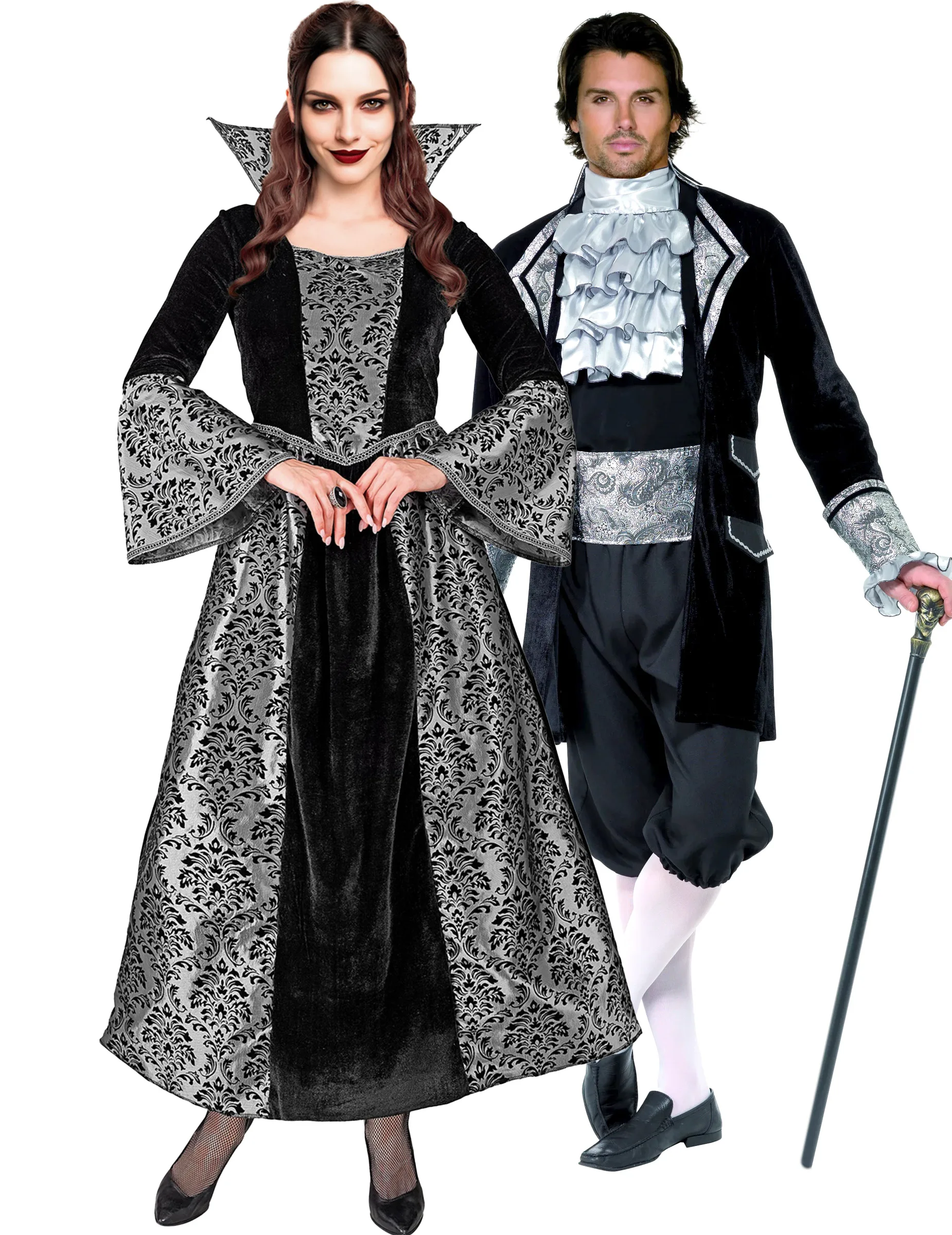 Erwachsenen Paarkostüm Barock Vampir - BCI - FashionsVida