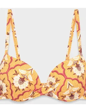 Top bikini con aro, foam y cruce en escote - Gisela - FashionsVida