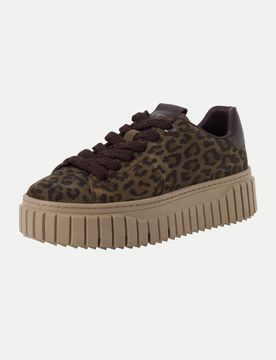 Sneaker aus Leder Mehrfarbig 39