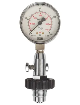 Manometro Cylinder Pressure Testing Gauge Din Up To 300 Bar/300 Psi - OMS - FashionsVida