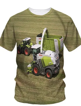 Summer Farm Vehicle Men'S T-Shirt Graphics 3d Hd Printing Casual Harajuku Street Style Large Outline Line Comfortable Clothing - Aliexpress - FashionsVida