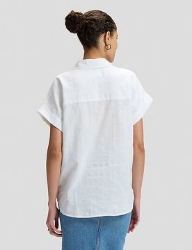 Loose Utility Shirt Bright White Größe M female
