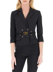 Blazer con cintura NERO 42