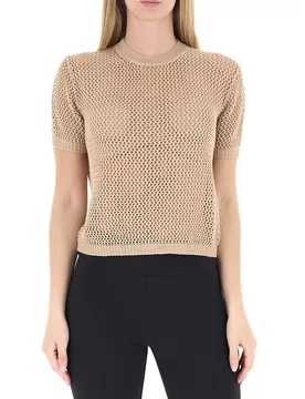 Maglia traforata BEIGE M/L - Rinascimento - FashionsVida