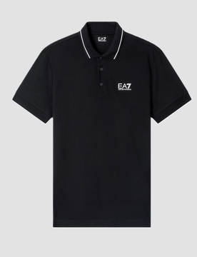 EA7 polo uomo nero