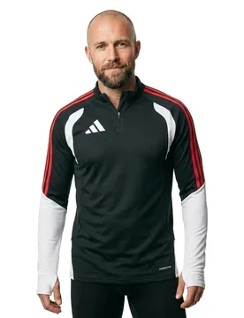 Sweat à Demi-zip Tiro 26 Competition Training Black / Semi Lucid Red L - Adidas - FashionsVida