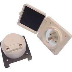 Polyester Socket With Base 220v White / Grey 30A unisex