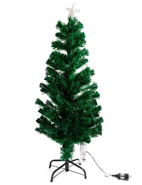 Lampe Led Fiber Optic Christmas Tree Cold White Ip44 Indoor & Outdoor Low Voltage 1.2m Dark Green 60 x 120 cm