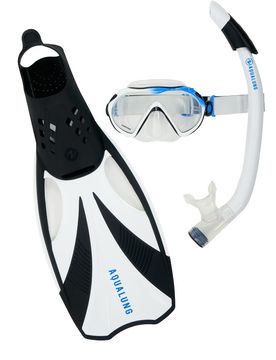 Compass set kit gafastubo y aletas snorkel Negro (46-48)