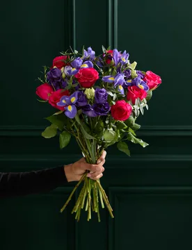 Cerise Rose & Lisianthus Bouquet - M&S Flower Market - FashionsVida