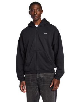 Standard Issue Herren Kapuzenpullover - Schwarz - Größe L - Baumwoll-Fleece Black L