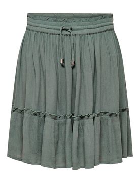 ONLY Falda 'ONLIbiza' verde oscuro