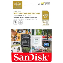 Carte Mémoire Max Endurance 256gb Micro Sdxc Multicolor One Size unisex
