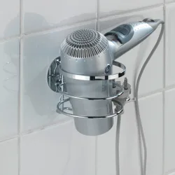 Turbo-Loc® Edelstahl Haartrocknerhalter, rostfrei, Befestigen ohne bohren