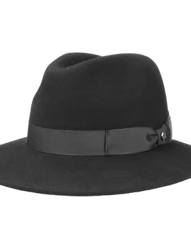 Chicago II Wool Felt Hat by - black - Female - Size: L (58-59 cm) - Lierys - FashionsVida