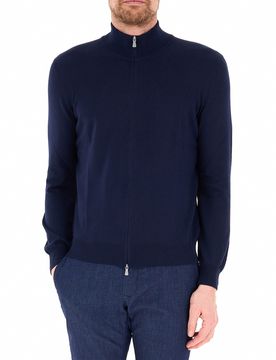 Cardigan con zip BLU NOTTE 60