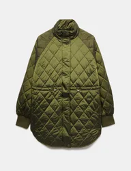 Stormwear™ Cocoon Longline Padded Jacket Dark Khaki female