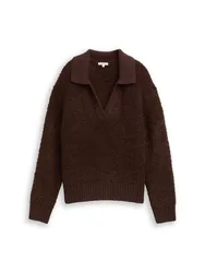 XXL knit boucle troyer female
