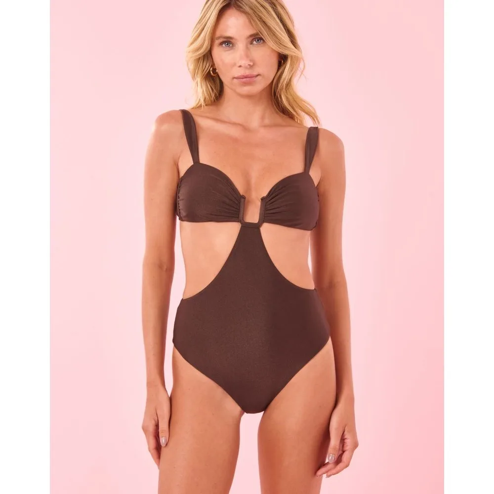 Bañador de mujer trikini liso con relleno - Blueman - FashionsVida
