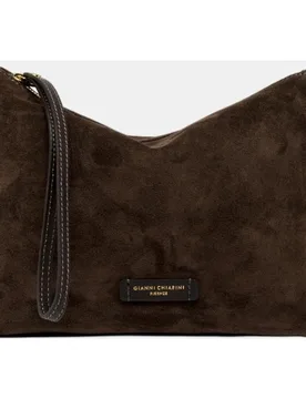 Bolso de mano modelo Nora en piel de ante con correa extraíble - Gianni Chiarini - FashionsVida