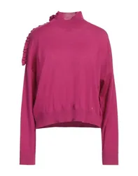 Rollkragenpullover Damen Purpur L Damen