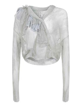 Alberta Ferretti Camicia In Pizzo