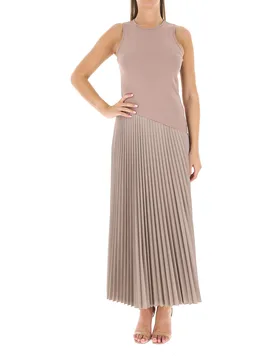 Dixie Abito plissettato BEIGE S - Dixie - FashionsVida