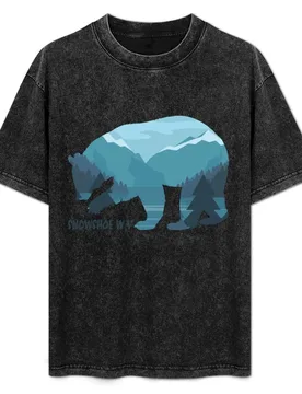 Snowshoe WV - Bear Mountain T-Shirt Trendy Print Short Sleeve T-Shirt - Aliexpress - FashionsVida