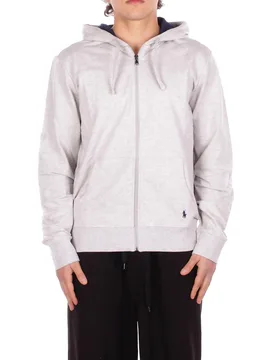 Uomo felpa 714962527 009 hoodie lounge top grigio - Ralph Lauren - FashionsVida