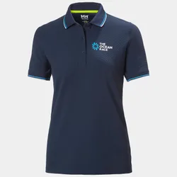 Women's Ocean Race Polo Navy L - Navy Blue - Female